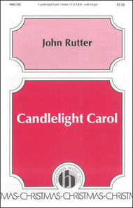 Candlelight Carol SATBB choral sheet music cover Thumbnail